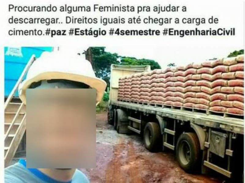 Estagiário de engenharia do Norte do PR é demitido após posts machistas em rede social