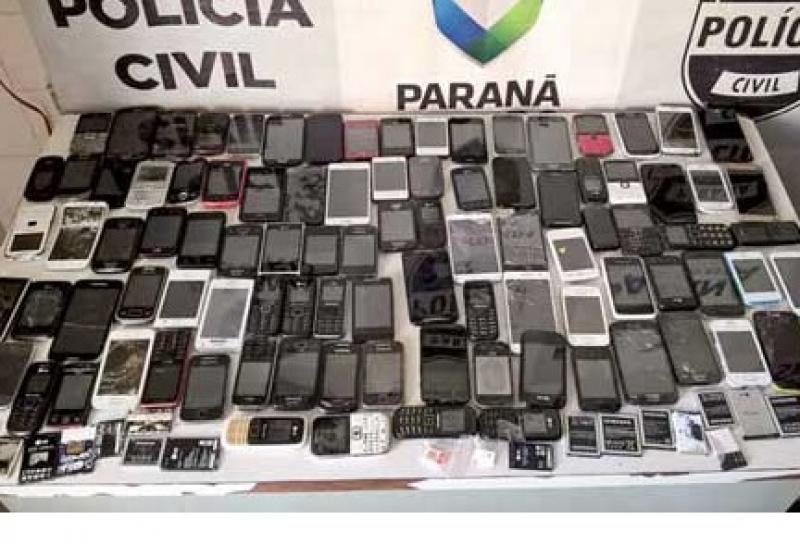 Operação apreende 95 celulares em cadeia com 155 detentos em Ibiporã