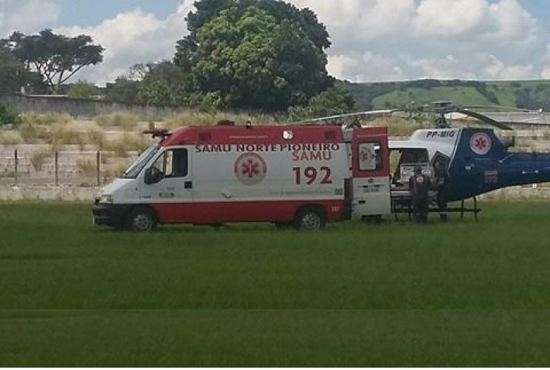 Helicóptero salva bebê de Joaquim Távora