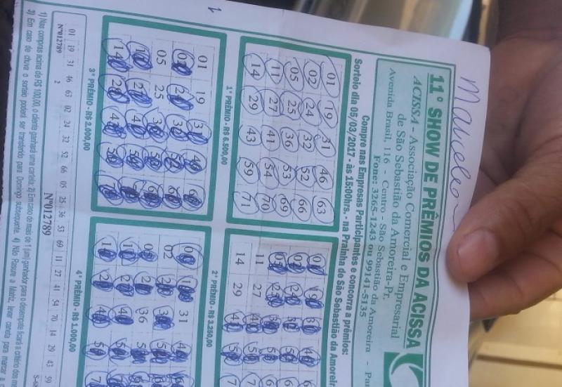 Trio é preso em São Seb.da Amoreira por apresentar cartela de bingo premiada falsa