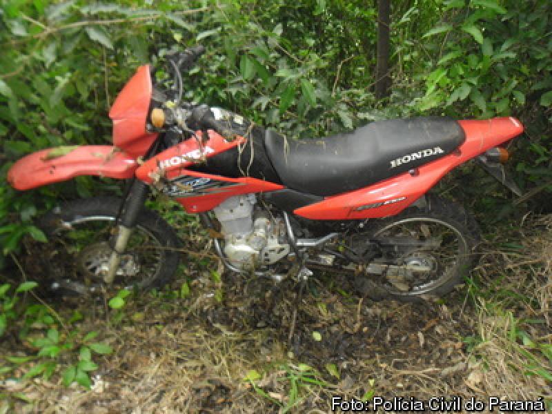 Moto furtada é recuperada pela polícia de Wenceslau Braz