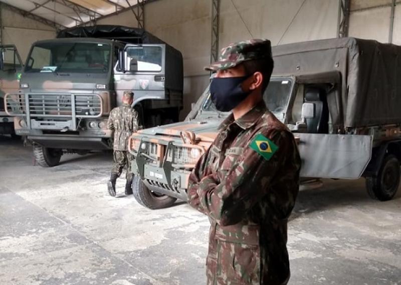 Garoto de Quatiguá, que teve festa com tema da Rocam serve o exército em Curitiba