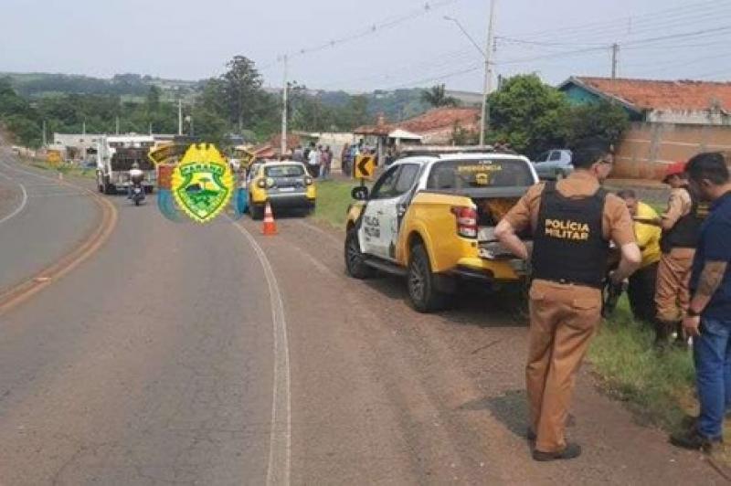Idoso de 66 anos morre atropelado ao andar em acostamento da PRC-272, em Japira