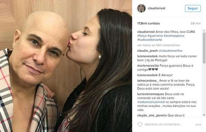Claudia Raia publica homenagem para o ex-marido Edson Celulari e comove a internet