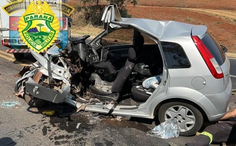 Mais uma tragédia na PR 092: colisão frontal resulta em vítima fatal próximo a Wenceslau Braz