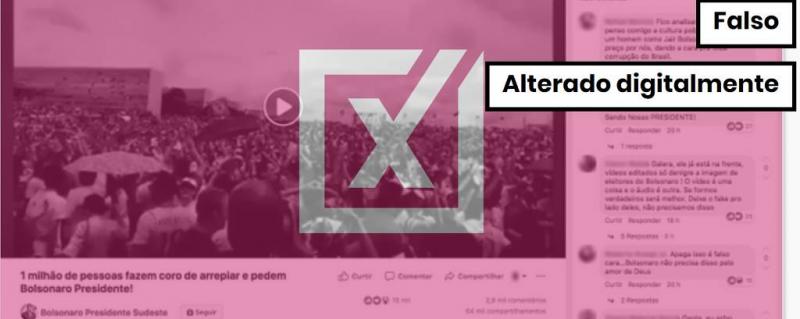 Vídeo de 2015 foi editado para parecer ato de apoio a Bolsonaro em Brasília