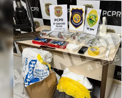 Laboratório de cocaína é desmantelado em operação integrada em Telêmaco Borba