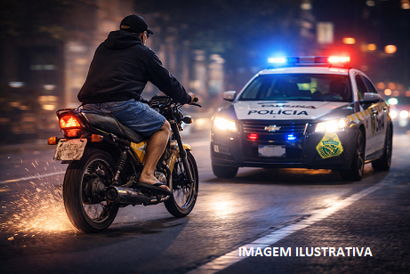 Motociclista foge de abordagem policial, atropela pedestre e é procurado pela polícia em Carlópolis