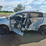 Colisão entre dois veículos deixa feridos na  em Santo Antônio da Platina