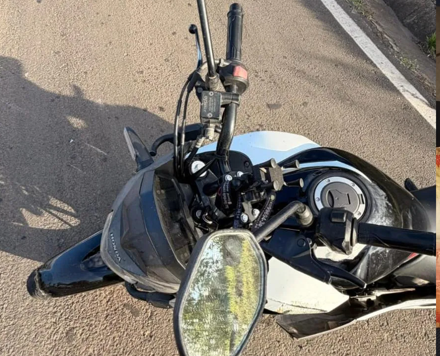 Motociclista fica ferido em acidente na PR-092, em Joaquim Távora