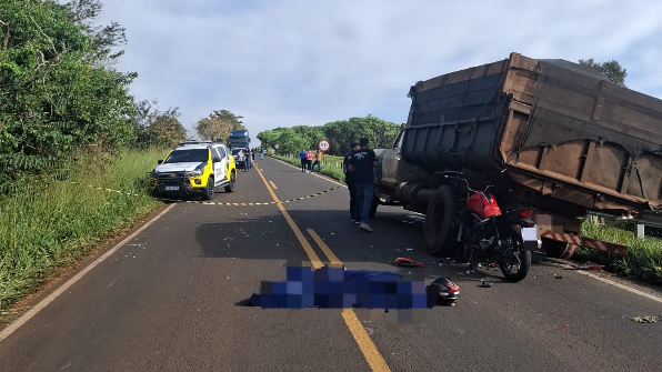 Motociclista morre após sinistro  em Guapirama