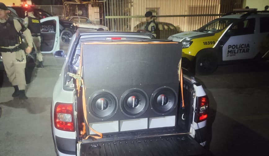 Polícia Militar intensifica fiscalização e apreende equipamentos de som em três cidades do Norte Pioneiro