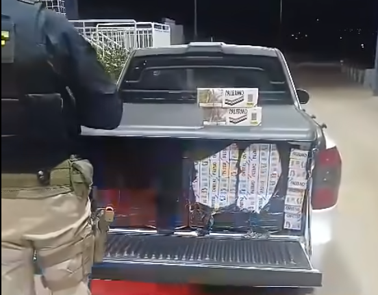 Casal é preso em Guapirama com carga de cigarros contrabandeados durante ação da PRF