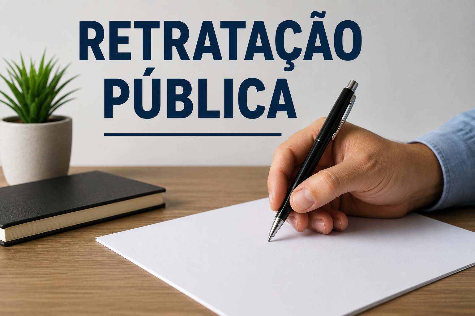 RETRATAÇÃO PÚBLICA