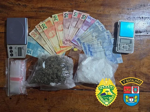 Homem é preso suspeito de usar moto e bag de entregador para distribuir drogas