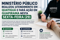 Ministério Público realizou atendimento em Quatiguá e fará ação em Guapirama nesta sexta-feira