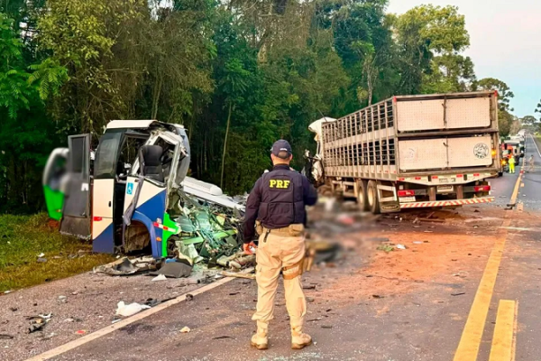 Acidente com ônibus da Secretaria de Saúde de Imbituva deixa 23 mortos no PR