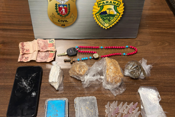Casal é preso com crack e cocaína durante operação policial