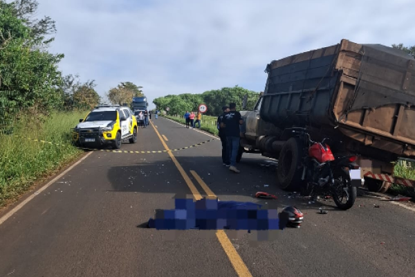 Motociclista morre após sinistro  em Guapirama