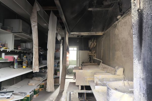 Princípio de incêndio atinge estabelecimento comercial no centro de Quatiguá