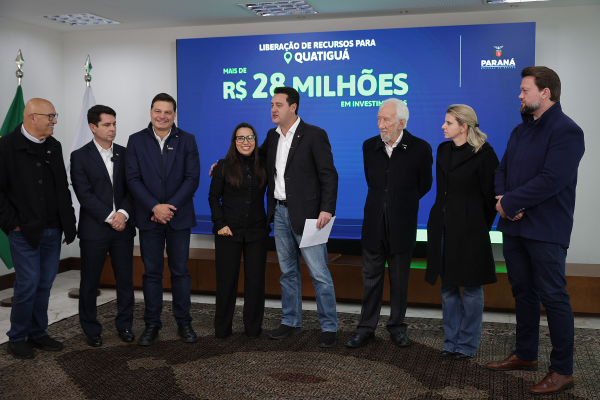 Prefeita Izilda Rodrigues  e Governador Ratinho Junior anunciam R$ 28 milhões para Quatiguá