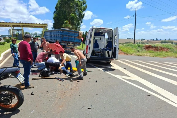Motociclista que sofreu acidente em Wenceslau Braz não resiste e morre no hospital