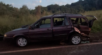 Motorista foge após colisão lateral com caminhão  em Santo Antônio da Platina