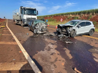 Idoso morre em acidente  em Cambará e jovem fica gravemente ferido
