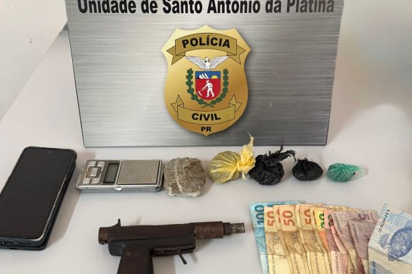 Polícia Civil prende casal por tráfico de drogas em Santo Antônio da Platina